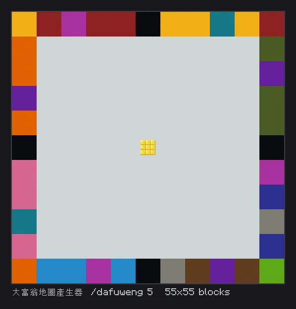 大富翁地圖產生器建出的 40 格棋盤